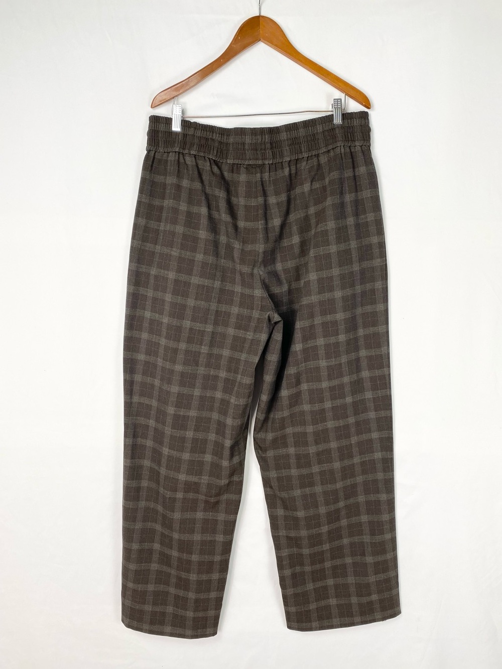 Ganni Check Pattern Drawstring Pants Straight Drawstring Size 44 - Picture 3 of 6